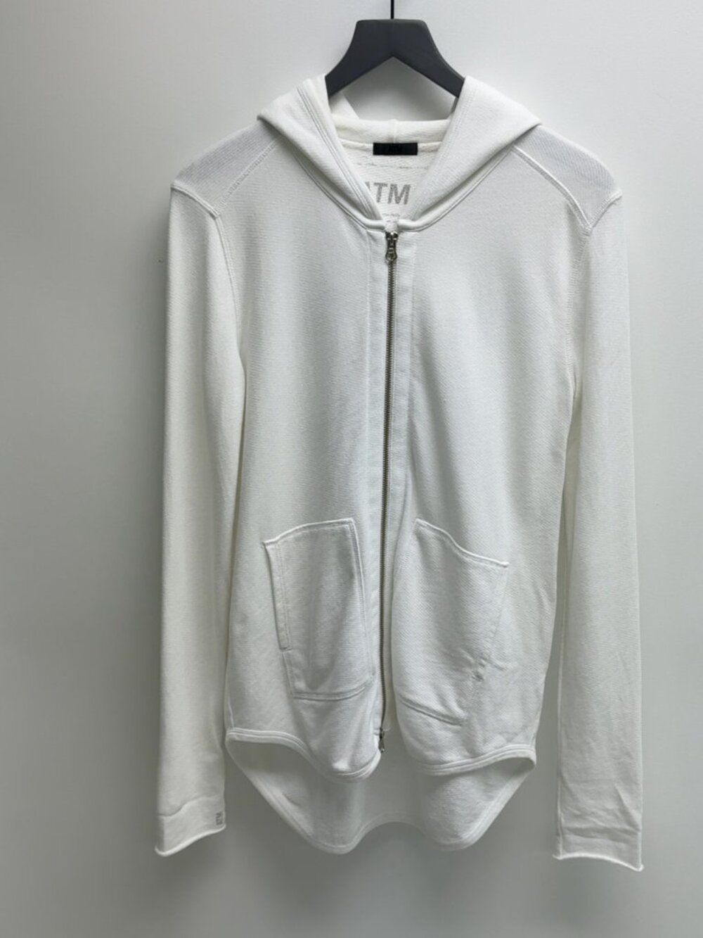 ATM Anthony Thomas Melillo White Zip Hoodie M